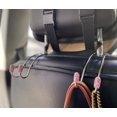 thumbnail image 4 of 2 piezas de gancho de estante de almacenamiento para respaldo de asiento, gancho de suspensión para reposacabezas de coche, gancho de almacenamiento de asiento trasero de coche resistente Fokelyi HMHZ1283-2, 4 of 5