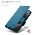 thumbnail image 4 of Allytechgroup for Apple iPhone 16 Plus Case Wallet, Retro PU Leather Slim Fit Business Style Magnetic Closure Cards Slots RFID Blocking Phone Case for Women Men, Blue, 4 of 6