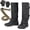 Black, variant on 2026 New Snake Resistant Outdoor Leg Gaiters, Durable Unisex Snake Gaiters/Prevent Cuts for Hunting/Working, Snake Bite Protection for Lower Legs, Snake Proof Gaiters with Adjustable Size