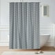 thumbnail image 4 of Cortina de ducha impermeable y gruesa | Diseño sin agujeros con ganchos incluidos | Cortina de baño estampada | 180 x 120 cm (70,86 x 47,24 pulgadas), 4 of 6