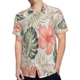 thumbnail image 4 of High Quality Hawaiian Shirts for Men Short Sleeve Aloha Beach Shirt Floral Summer Casual Button Down Shirts Blouses BEE3HC, 4 of 7