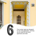 thumbnail image 5 of tredstone House Numbers for Outside Use Simple Black Sturdy Number Signs Parts Sign Door Marking Tools DIY Accessory for Apartment Hotel Number 6, 5 of 5