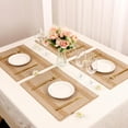 thumbnail image 6 of Placemats Set of 4 Cloth Linen Type Fabric Placemats Heat Resistant Non Slip Place Machine Washable Durable Placemats for Dining Table Home Decor 17.5” x 13.1”, 6 of 7