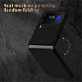 thumbnail image 3 of Dteck For Samsung Galaxy Z Flip4,Slim Hybrid Shockproof Folding Carbon Fiber Textrue Case Cover,Blacksilver, 3 of 6