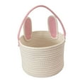 thumbnail image 4 of Sturdy Handwoven Materials Easters Rabbits Eggs Basket Convenient for Kids and Teachers During Festival Special Event, 4 of 9
