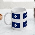 thumbnail image 3 of CafePress - Quebec Flag Mug - 11 oz Ceramic Mug - Novelty Coffee Tea Cup, 3 of 3