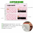 thumbnail image 4 of Pink Bows and Hearts Credit Card Skin Stickers, Cute Bank Card Skin Cover, Gift Idea 4 Pack, 4 of 7