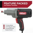 Hyper Tough 7.5A Corded Impact Wrench with 1/2 inch Anvil, 120V