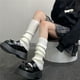 thumbnail image 2 of 2 pares de calcetines de punto blancos rayas rectas 52cm, 2 of 4
