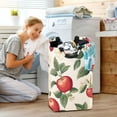 thumbnail image 5 of Yayeee Freestanding Laundry Hamper with Handle Collapsible Large Storage Basket for Clothes, Apples Flower Pattern, 5 of 7