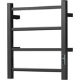 thumbnail image 2 of Electric Towel Warmer - Wall Mounted Bathroom Heated Towel Rack  Plug-in Design &; Brushed Stainless  Finish Gold, 2 of 6