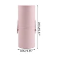 thumbnail image 4 of EBCUE 7.87" Portable Makeup Brush Holder with Strap Waterproof PU Leather Travel Makeup Brush Case Bag Cup Brush Storage Dustproof Bag for Women Makeup Brushes Pencils Toothbrush Hand Cream Pink, 4 of 7