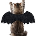thumbnail image 2 of Black Bat Wings Large Dog Costume, Halloween Pet Dress Up, Adjustable Plush Strap Outfit with 60cm Wing Length for Photo Party, 2 of 10