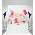 thumbnail image 3 of ABPHOTO Polyester 5x7ft Cake Smash Backdrop Girl 1st Birthday Backdrops for photography First Birthday Party Decorations Photo Background Studio Props, 3 of 4