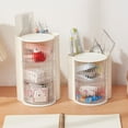 thumbnail image 6 of Sylvtty Makeup Brush Holder with Lid Clear Rotating Cosmetic Tool Organizer for Vanity Bathroom Countertop Sliding Door Makeup Accessory Organizer, 6 of 7