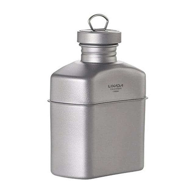 Botella Lixada 1100ml Botella de agua de titanio Hervidor ultraligero Botella para beber con bolsa d Lixada Botella