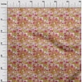 thumbnail image 2 of oneOone Cotton Poplin Twill Gamboge Yellow Fabric Texture & Colorful Dots Quilting Supplies Print Sewing Fabric By The Yard 56 Inch Wide, 2 of 4