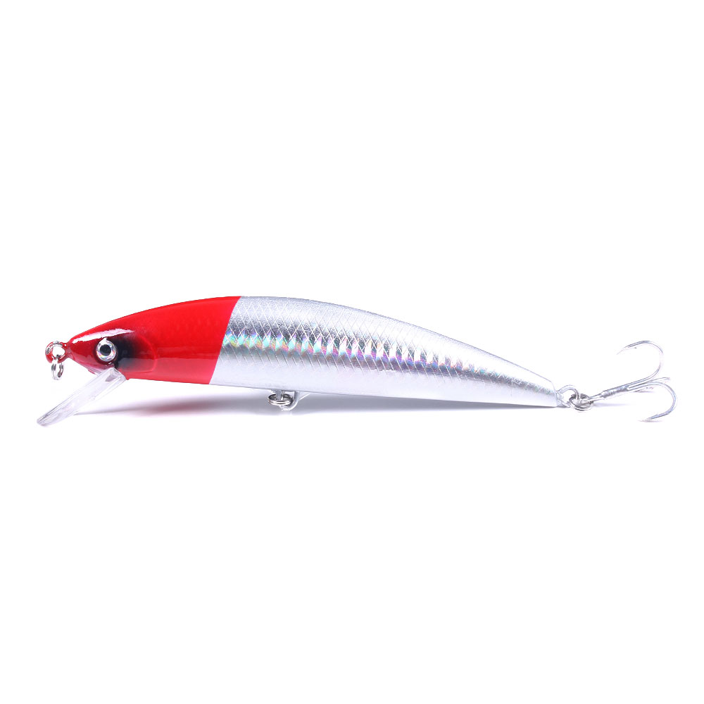 HENGJIA Fishing Lures Large Hard Bait Minnow VIB Lure with Treble Hook Life-Like Swimbait Fishing Bait Popper Crankbait Sinking Lure for Trout Bass Walleye Redfish, 5PCS