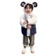 thumbnail image 1 of Gibobby Grandes NiñosAbrigos de invierno para niños pequeños y niñas, chaqueta con capucha y cremallera gruesa con orejas de , traje de nieve para invier(Marina, 3-4 Años), 1 of 5