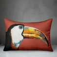 thumbnail image 3 of Creative Products Bright Jungle Toucan on Orange 14x20 Indoor / Outdoor Pillow, 3 of 3