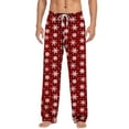 thumbnail image 2 of Men's Pajama Pants Plaid Pj Lounge Pants PJ Bottoms with Pockets & Drawstring for Christmas S-XXL Lounge Pants Mens Pajama Pants With Pockets, 2 of 5