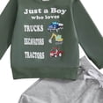 thumbnail image 4 of Toddler Baby Boy Clothes Long Sleeve Pullover Colorblock Sweatshirt + Pants 2pcs Fall Winter Outfit Set,Stretchy 6-12 Months 12-24 Months 2T 3T 4T 5T 6T 7T 8T 9T Children 3-4 Years, 4 of 4
