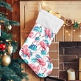 thumbnail image 5 of Coolnut 17.7 Inch Christmas Stockings, 2 PCS Pink Flamingo Palm Presonalized Large Stocking Sock for Family Holiday Xmas Party Decorations, 5 of 7