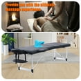thumbnail image 4 of VIRRMO Aluminium Massage Table Portable with Neck Stretcher, 3 Folding 84 inch Adjustable Lash Bed Light Weight Massage Bed Tattoo Table for Eyelash Extensions Beauty (Aluminium, Black), 4 of 8