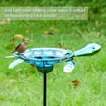 thumbnail image 7 of MUMTOP Outdoor Bird Bath Solar Birdbath Small Birdfeeder with Turtle Metal Stake for Garden Yard Outside Decor, 7 of 7