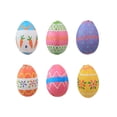 thumbnail image 2 of RKSTN 6Pcs Plastic Easter Decorations Eggs Hanging Ornaments Colorful for Easter Tree Basket Decor Party Favors Supplies Home, 2 of 6