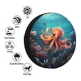 thumbnail image 4 of Balery Underwater Plant Octopus Cubiertas para Neumáticos - Protector Resistente para Neumáticos de Camioneta, SUV, Remolque, Camper y RV-15 inch, 4 of 6