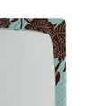thumbnail image 2 of Floral Fitted Sheet Ornamental Flowers Design with Curvy Swirled Branches and Leaves Vintage Art, Soft Decorative Fabric Bedding, Baby Blue Brown, by Ambesonne, 2 of 2