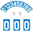 thumbnail image 1 of TOPTIE 4 Sets PVC Number Cards, Plastic Portable 0-9 Flip Scorekeeper, 3-1/8" x 5-1/2"-Blue, 1 of 8