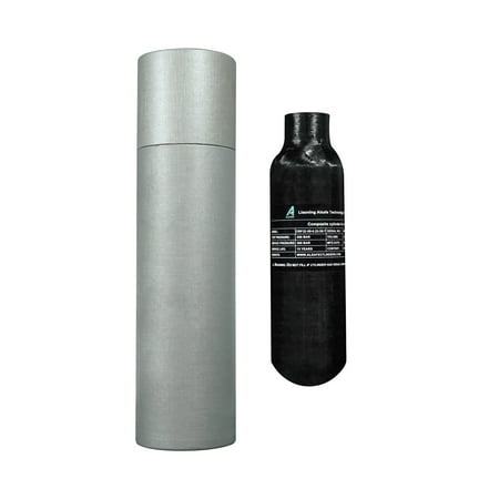 TUXING 4500Psi Pcp Air Tank 0.22L 13Cu in 220cc Carbon Fiber HPA Tank Gas Cylinder Paintball Hunting for PCP Air Rifle Gun Daystate and FX Thread M18 * 1.5