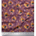 thumbnail image 1 of Soimoi Viscose Chiffon Fabric Feather & Bird Cartoon Print Fabric by The Yard 42 Inch Wide, 1 of 1