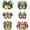 A001- Style A, variant on 6 Pack Mardi Gras Masks for Women,Venetian Masquerade Masks with Feathers,Decorative Party Masks for Masquerade Party Supplies,1 Set