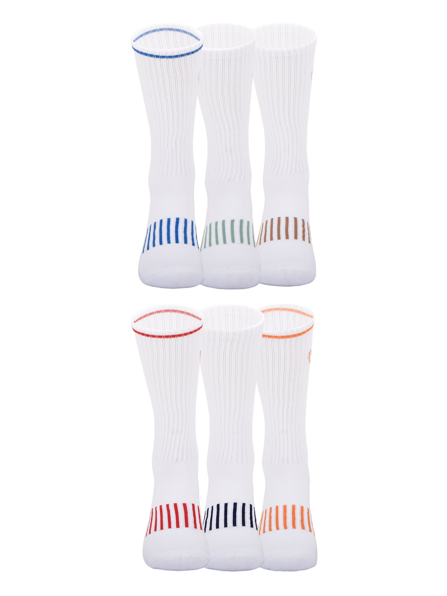 Chaps Casual Half Cushion Crew 6-Pack Men's, Sock Size 10-13
