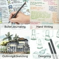 thumbnail image 4 of Creative Art Essentials, Colored Pens Set With 12 Vibrant Colors, Fine Liner Pens For Unleashing Creativity, Water-Based Ink Ensures Safe And Acid-Free Usage, 4 of 6