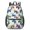 Monster Cartoon Truck White Pattern, variant on Monster Cartoon Truck Gray Pattern 17" Waterproof Oxford School Backpacks for Teens, S-Shape Padded Straps, for School, Travel, Hiking, Camping