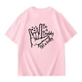thumbnail image 4 of ibiyuan Girls Graphic Tees Size 10-12 Round Neck Short Sleeve Shirt for Girls Cute Print Basic Tee Loose Fit Kids Cotton Summer Top, 4 of 4