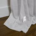 thumbnail image 6 of TWOPAGES Semi Sheer Curtain 42 X 96 Inches Long 1 Panel Light Filtering Pinch Pleat Drape for Living Room, Light Grey, 6 of 6