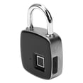 thumbnail image 2 of Candado inteligente con huella dactilar, antirrobo, resistente al agua IP65, indicador LED, recargable por USB, seguridad sin llave, 2 of 8