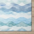 thumbnail image 4 of Addison Rugs Indoor/ Outdoor Surfside Ombre Wave Washable Rug New Blue - 8' x 8', 4 of 5