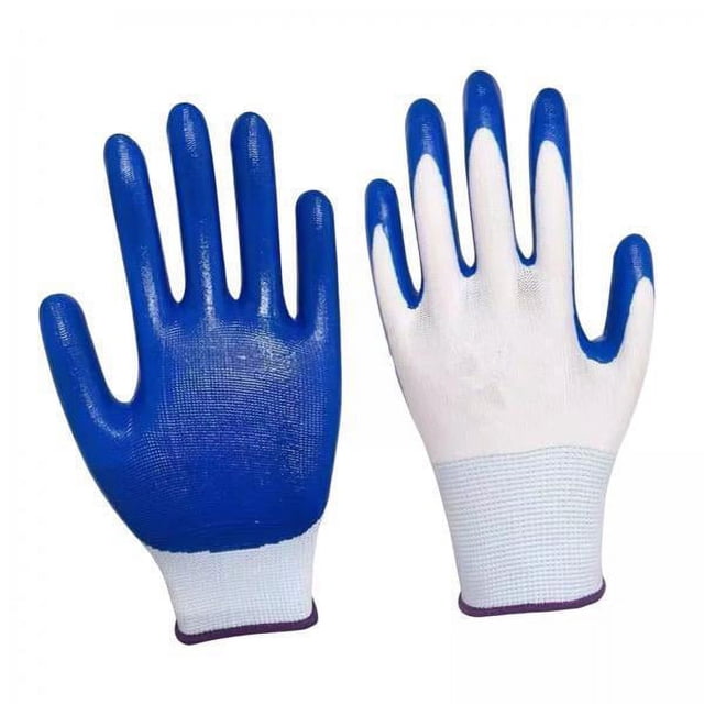 2xGuantes De Trabajo Para Jardín Cómodos 2 Piezas Para Poda De Rosas Espino Mujer Y Hombre Azul Sunnimix Guantes de jardineria