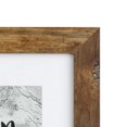 thumbnail image 4 of Kennethan Marco De Fotos De 8 X 10, Marco De Madera Marrón Podrido Con Tapete Blanco Para Exhibición De Montaje En Mesa Y Pared Para El Hogar, Oficina, Galería, Vacaciones Con Carteles De Fotos, 4 of 5