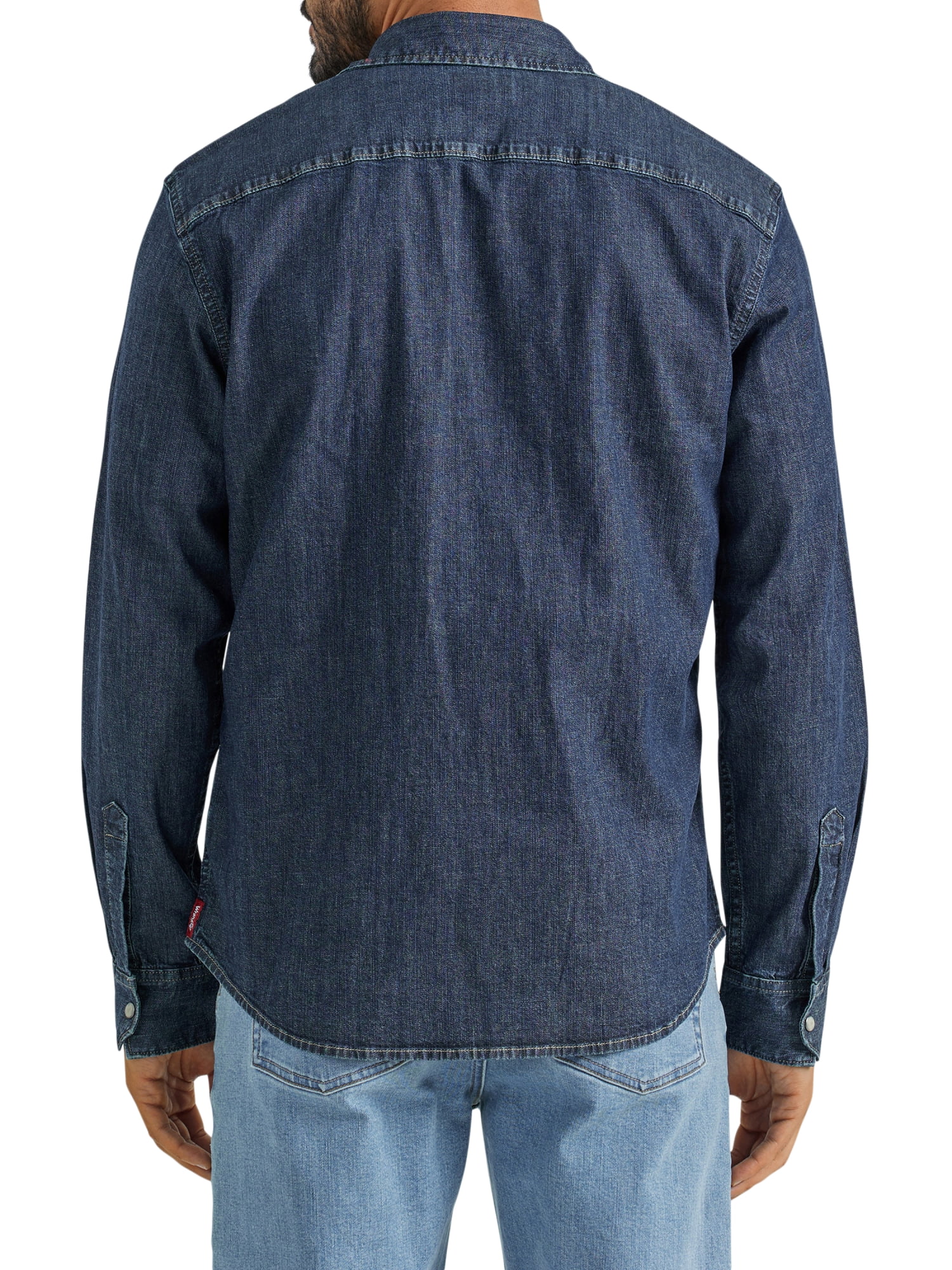 Wrangler® Men's and Big Men's Slim Fit Long Sleeve Woven Shirt, Sizes S-5XL