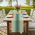 thumbnail image 4 of Table Runners 48 Inches Long Dress Scarves, Sage Green Yellow Ombre Farmhouse Kitchen/Dining Table Runner, Short Coffee Tablerunners, Farmhouse Modern Gradient Art 13x48 Inch, 4 of 9