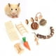 thumbnail image 1 of Chinchillas de madera Natural para hámster, juguetes para masticar y morder, accesorios para el cuidado de los dientes, 10 Uds., 1 of 8