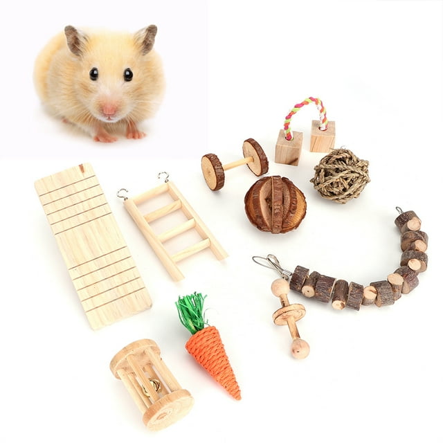 Juguete De Hámster, Juguete De Juego De Hámster Natural, Para Juguetes Para El Cuidado De Los Dientes De Hámster, Juguetes Para Masticar Chinchillas Ccdes Otros