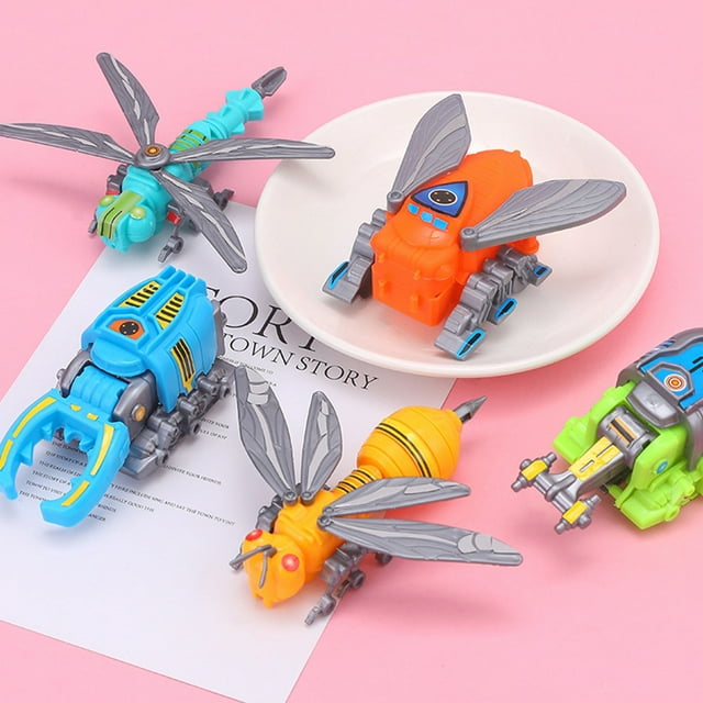 Transforming Robot Car Model Toy Educational Building Kit for Kids